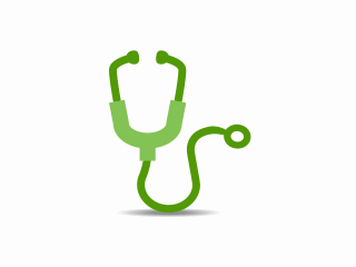 Green Stethoscope icon